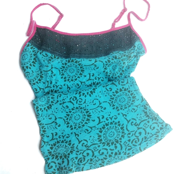 Free People Other - DTE* Free people tank turquoise and green size M